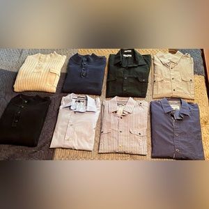Lot of Men’s Large Express Sweaters and Button Up Shirts